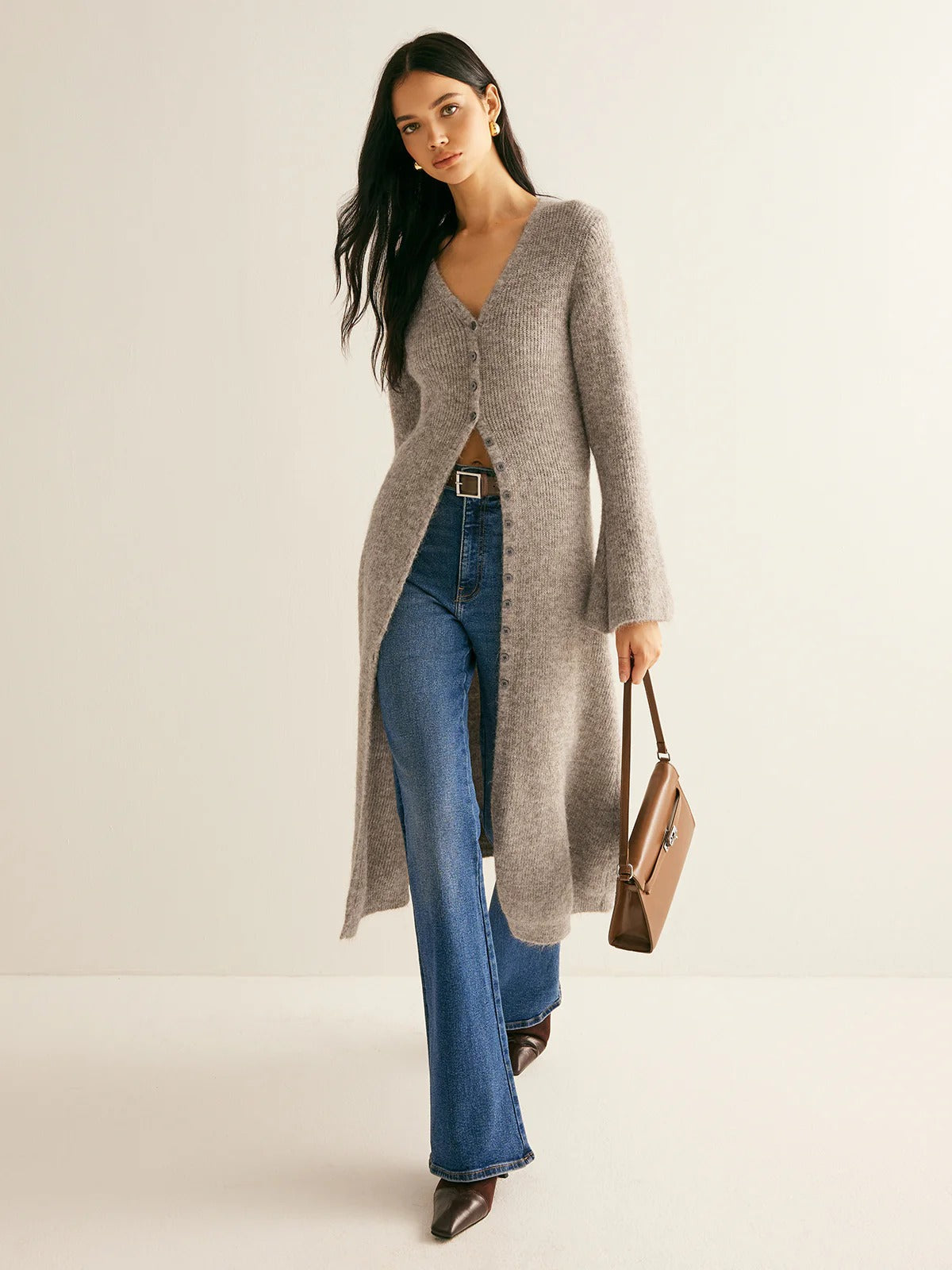 French Style Long Cardigan