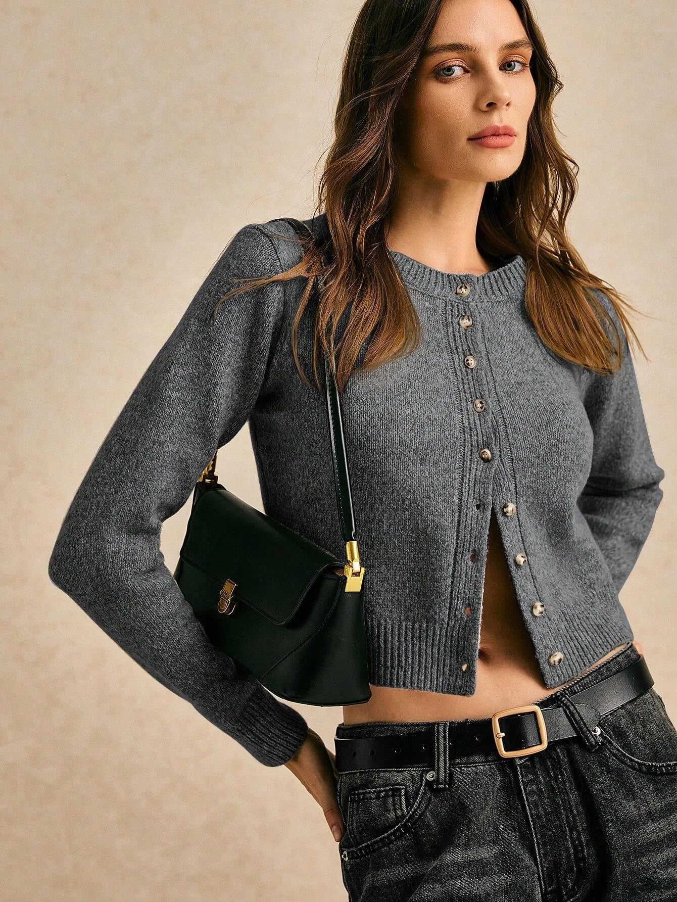 Knitted Short Cardigan