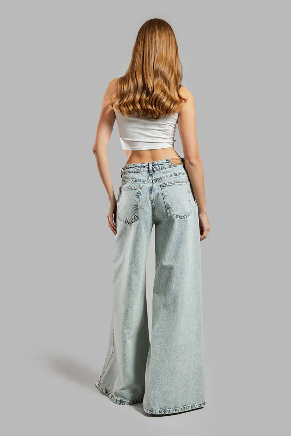 Street Lace Stitching Jeans