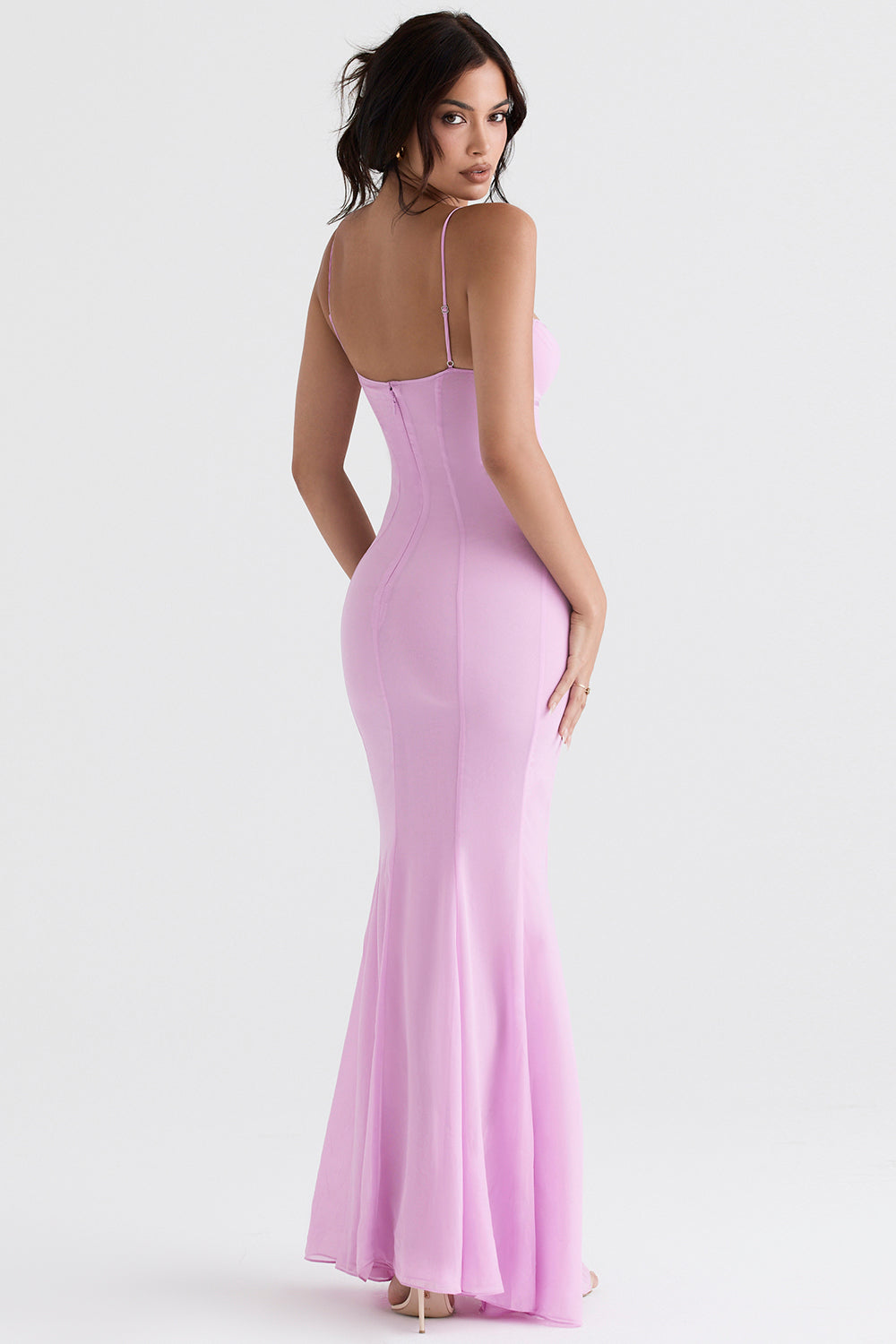Maxi dress with corset