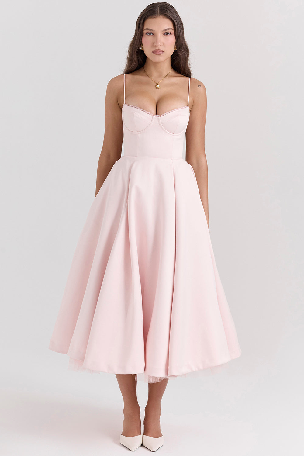 Tulle midi dress
