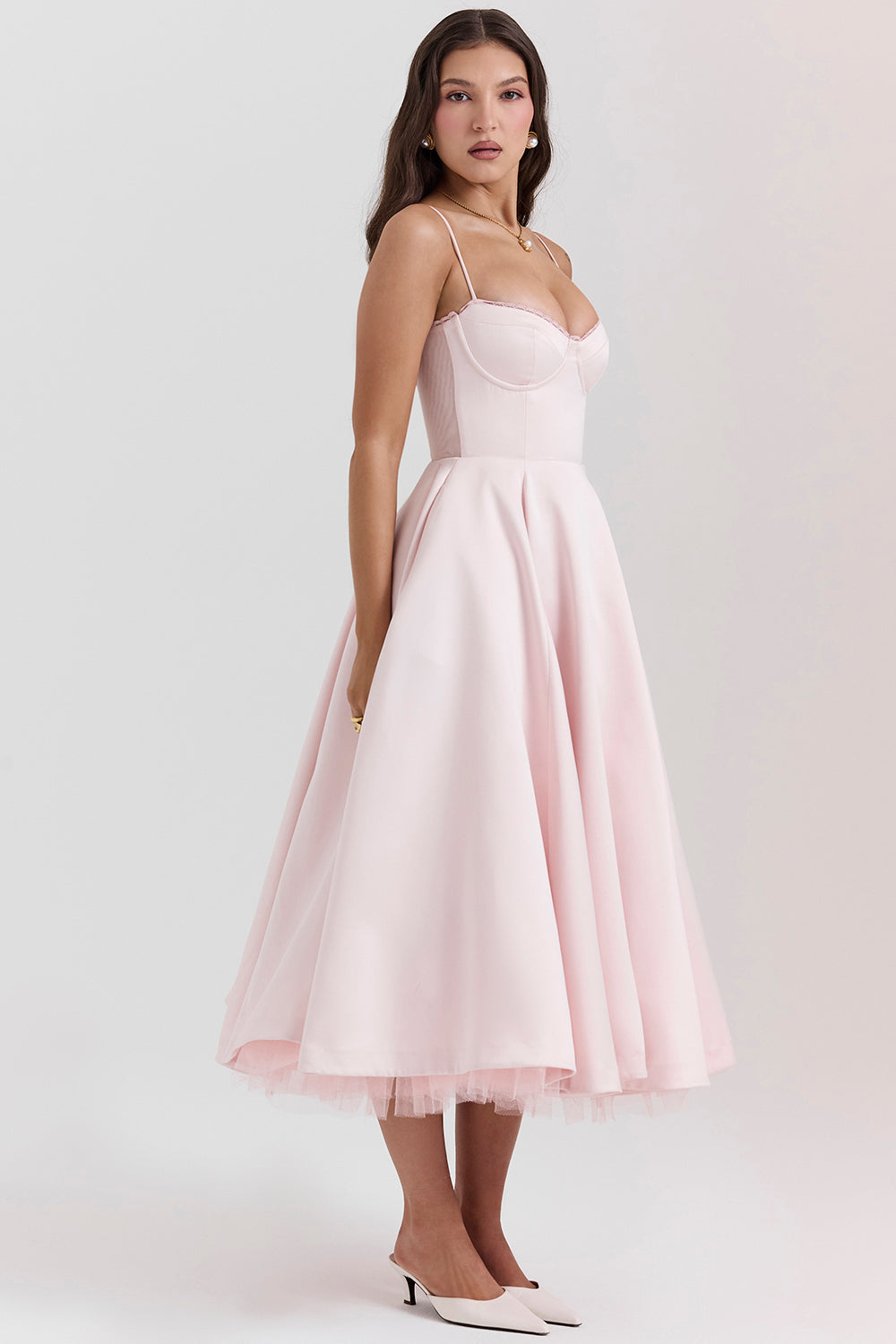 Tulle midi dress