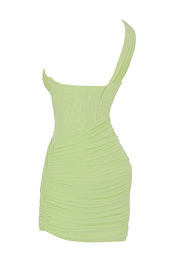 Cut out twisted mini dress