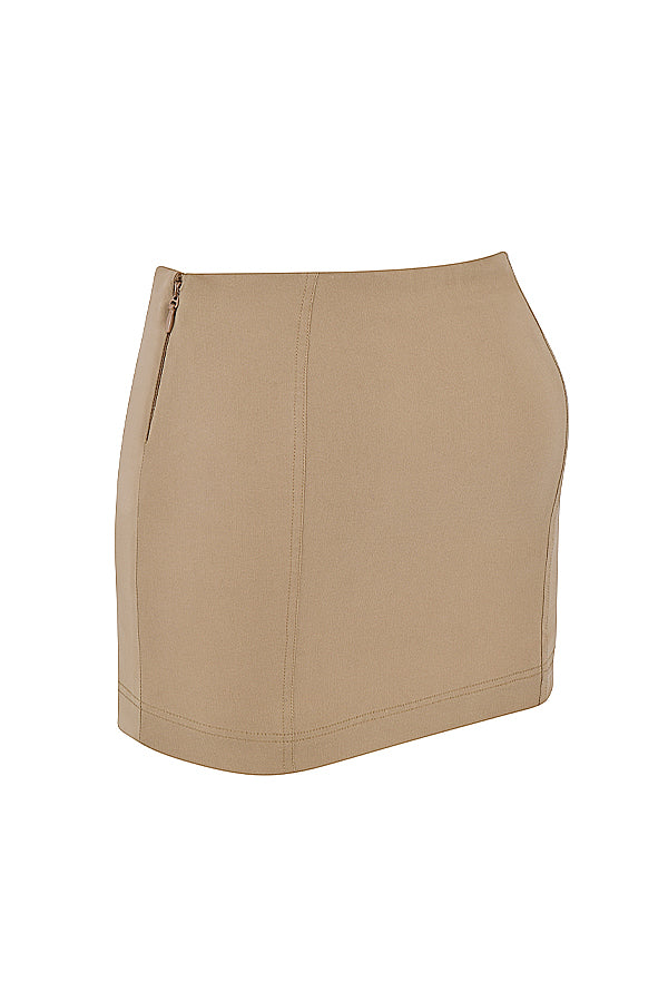 Sculpting corset with mini skirt