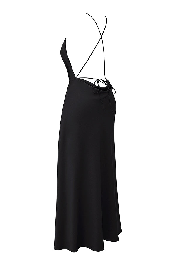 Luxury maxi dress with thigh split