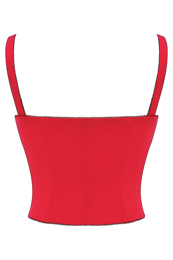 Cherry red corset