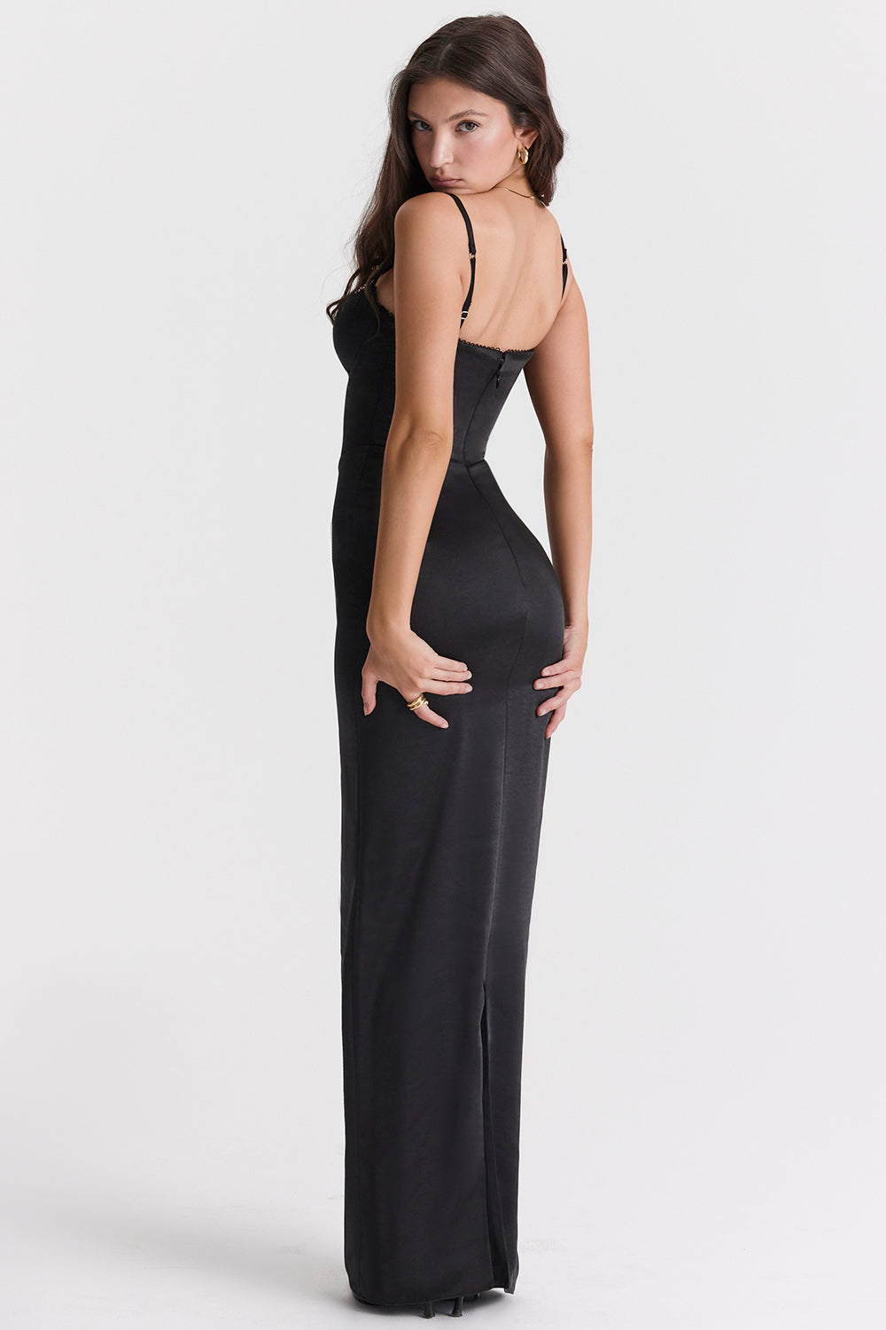 corset maxi dress