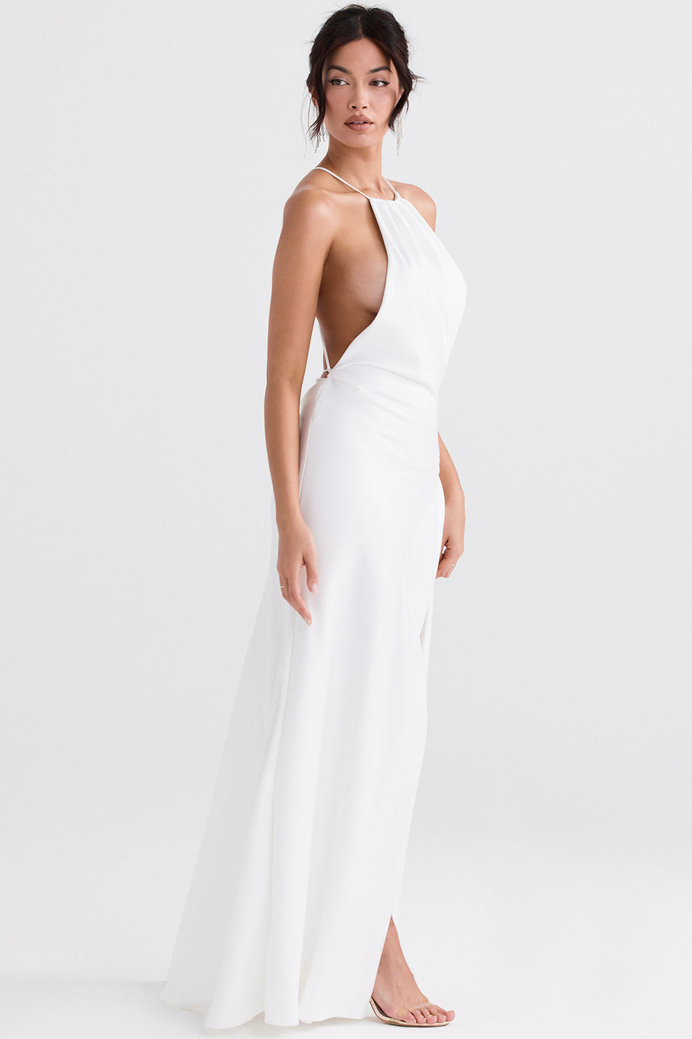 Luxury maxi dress with thigh split